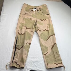 Men's Camouflage Cargo Pants gore Tex goretex canvas army issued Small waist